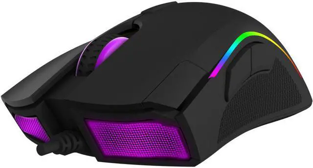 Alt view image 3 of 7 - Delux M625 PMW3325 Sensor Gaming Mouse 10000DPI 6500FPS 7 Buttons RGB Back light Optical Wired Mice with Fire Key For FPS Gamer