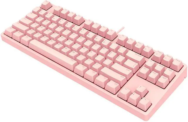 Main image of iKBC C200  87 Keys TKL Mechanical Keyboard with Cherry MX Brown Switch, Pink PBT Double Shot Keycap, N-Key Rollover and 6 Anti-ghosting Keys( No Light Version)