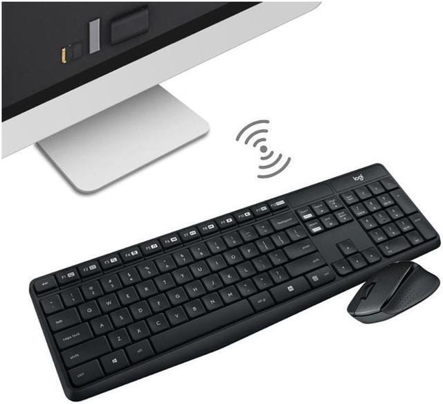 Alt view image 4 of 7 - Logitech MK315 2.4 GHz Wireless Keyboard and Mouse Combo - Black