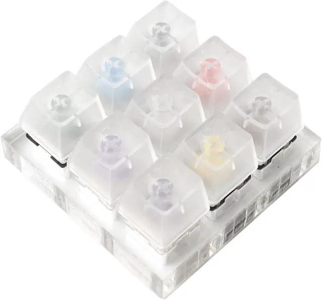Alt view image 2 of 3 - NPKC 9 key Gateron Green Clear White Gray Clear Zealio Purple Switches Shaft Testing Tool Switch Tester