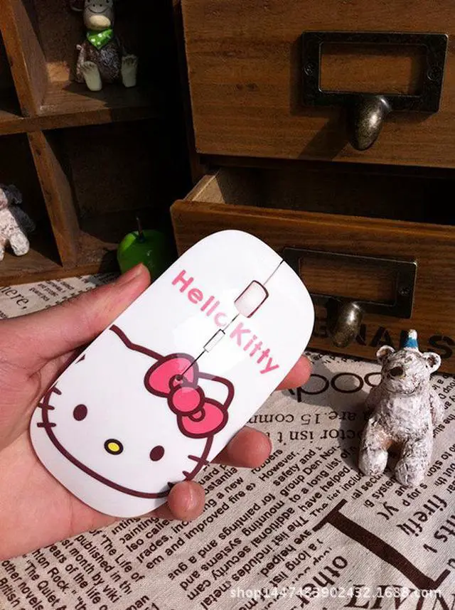 Alt view image 3 of 5 - CORN Hello Kitty Cartoon Pattern 2.4Ghz Wireless 1200DPI Silent Clicking  Mouse