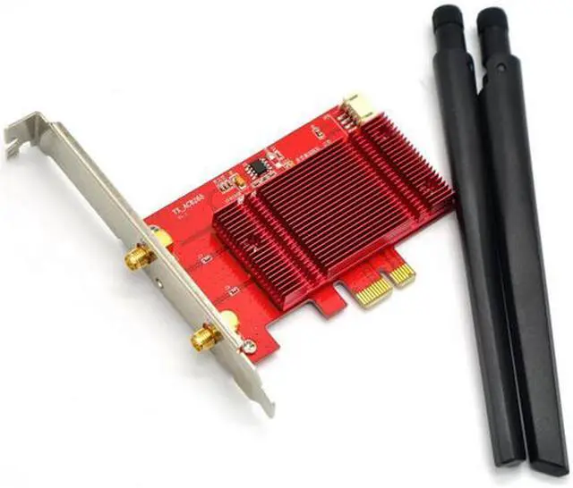Alt view image 4 of 4 - TX-8265AC 802.11AC 867Mbps Desktop PCi-e PCI Express Wi-Fi Adapter Bluetooth 4.2 2x2 11ac Dual Band 2.4GHz/5GHz MU-MIMO PCI Express Desktop Wireless Card Support Windows 7 Windows 8 Windows 10