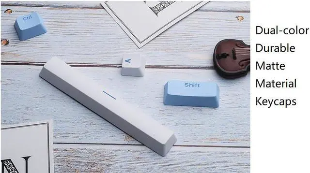 Alt view image 6 of 7 - CORN Readson FH108   NKRO  Ergonomic Design,Cool Exterior USB Wired  108Keys Blue Mechanical Keyboard, White Backlit - Blue Panel (Brown Switch)