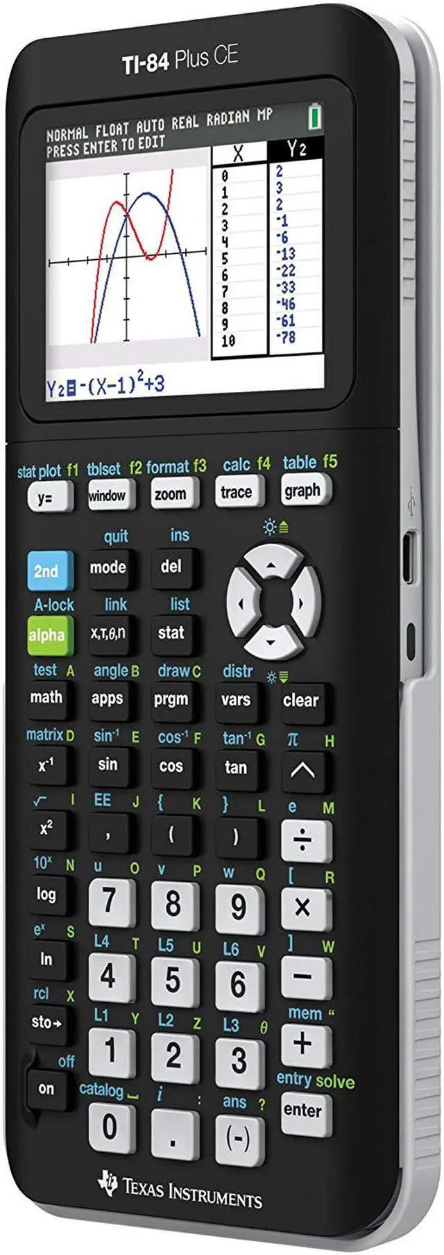 Alt view image 4 of 5 - Texas Instruments TI-84 Plus CE Graphing Calculator, Black