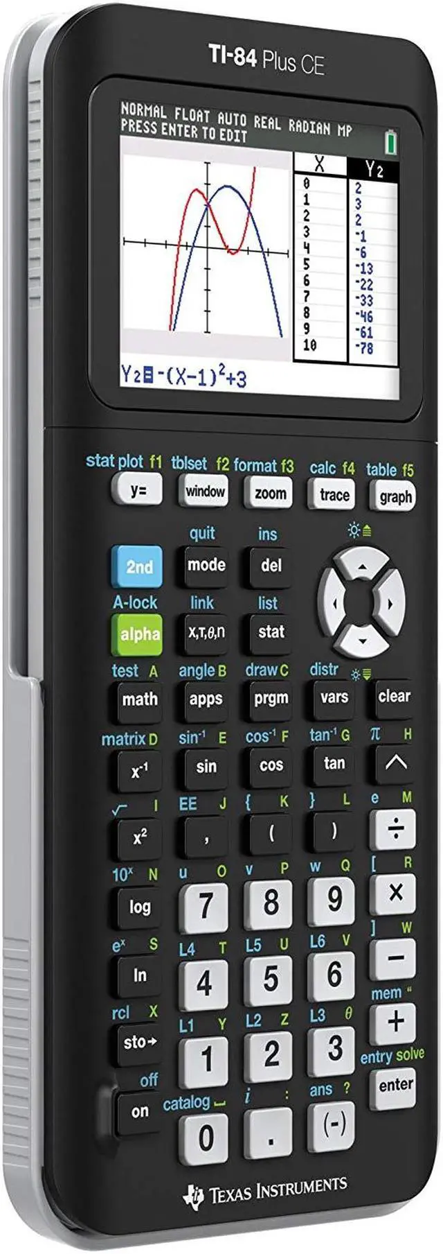Alt view image 5 of 5 - Texas Instruments TI-84 Plus CE Graphing Calculator, Black
