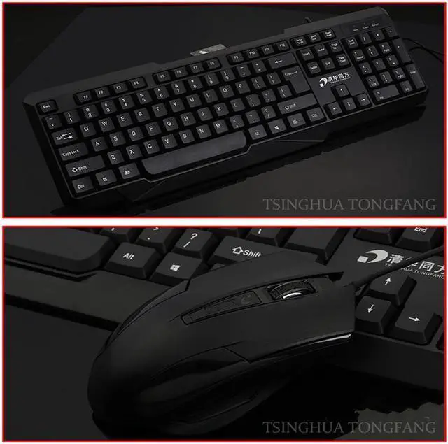 Alt view image 4 of 5 - CORN  KM-920  Ergonomic Design,Classic  Exterior USB Wired Keyboard And Mouse Combo For Office And  Daily Use - Black