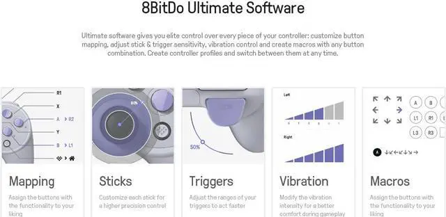 Alt view image 6 of 7 - 8Bitdo Sn30 Pro+ Bluetooth Gamepad - Nintendo Switch
