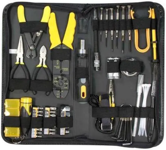 Main image of 58 Pcs Professional PC Computer Tech Electrician Handyman Repair DIY Tool Kit