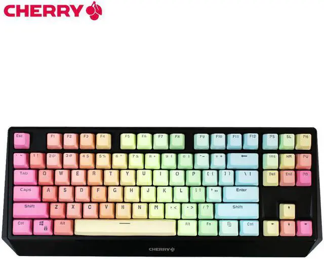 Main image of CHERRY MX-BOARD 1.0 TKL USB Wired  87 Keys Cherry MX Black Mechanical  Keyboard-No Light Version( Rainbow Color Keycaps)
