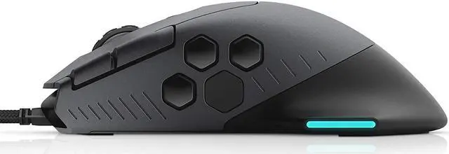 Alt view image 3 of 6 - Alienware RGB Gaming Mouse AW510M: 16, 000 DPI Optical Sensor - Alienfx RGB - 10 Buttons - Adjustable Scroll Wheel - Large Click Anywhere L/R Buttons
