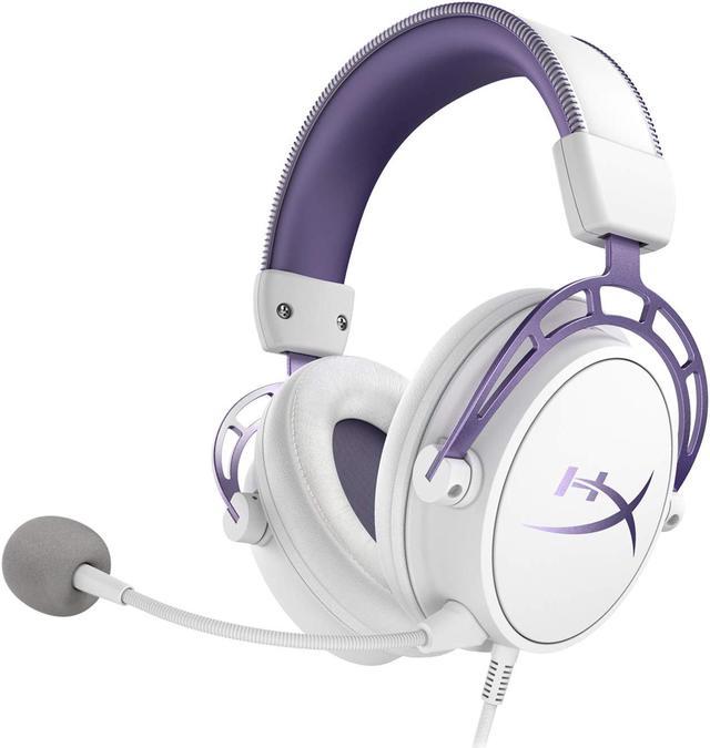 HyperX Alpha Gaming Headset White/Purple - Limited Edition for PC, PS4 & Xbox One, Nintendo Switch Accessories - Newegg.com