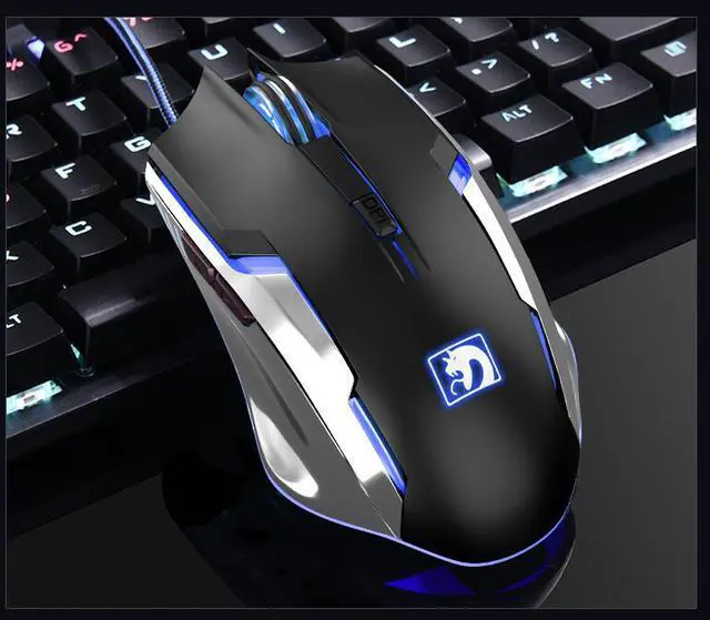 Alt view image 2 of 7 - XinMeng XM-M398 7D 2000DPI Mamba New Gen. 6 Buttons Wired USB Optical Professional Gaming Mouse,Breathing  Light
