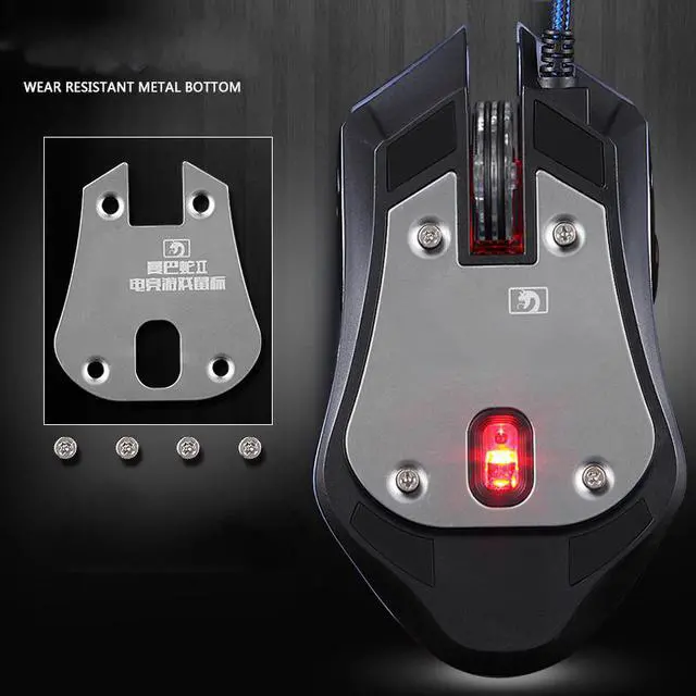 Alt view image 4 of 7 - XinMeng XM-M398 7D 2000DPI Mamba New Gen. 6 Buttons Wired USB Optical Professional Gaming Mouse,Breathing  Light