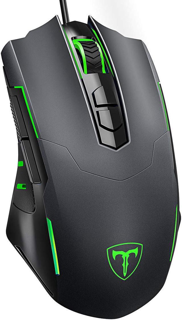  RGB Gaming Mouse Wired with 7 Backlit Modes,YoChic PC Gaming  Mice with 7200 DPI Optical Sensor,8 Programmable Buttons,Ergonomic Mouse  with Comfortable Grip for Windows PC Gamer : Video Games