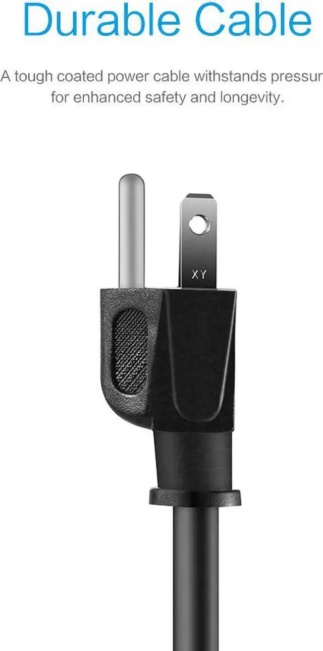 Alt view image 4 of 7 - KMC 6-Outlet Surge Protector Power Strip 2-Pack, 900 Joule, 4-Foot Cord, Overload Protection, Black