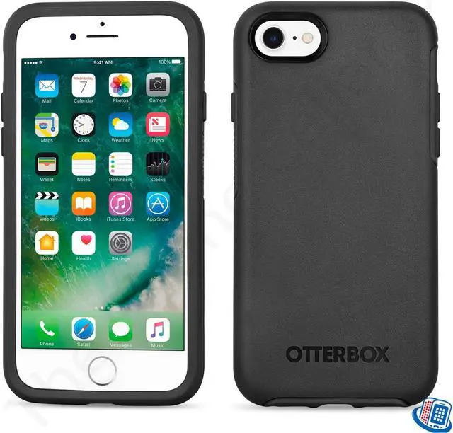 Alt view image 8 of 8 - Made for [Otterbox] Apple iPhone 8/ iPhone 7 [Black] Symmetry Series Hard Cover Case by Otterbox
