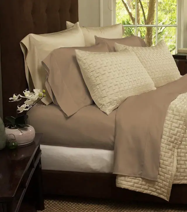 Main image of 4-Piece Set: Super-Soft 1800 Series Bamboo Fiber Bed Sheets - OEM