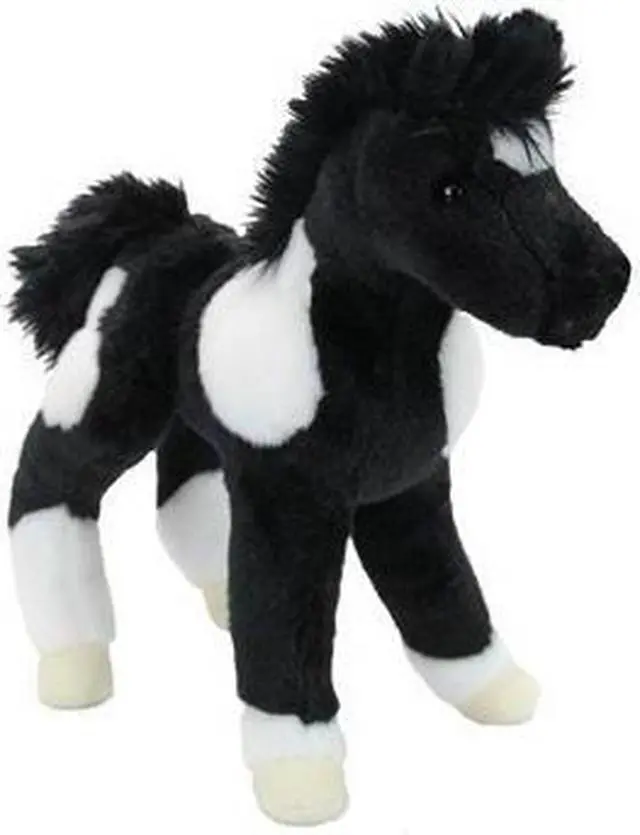 Main image of Runner Black and White Paint Foal 10" by Douglas Cuddle Toys