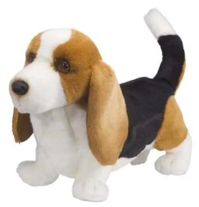 Alt view image 4 of 6 - Harold Basset Hound 14" by Douglas Cuddle Toys