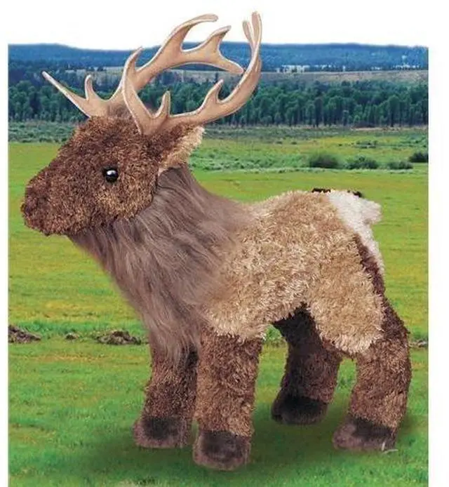 Alt view image 4 of 7 - Douglas 8" Plush Animal Eddie Elk