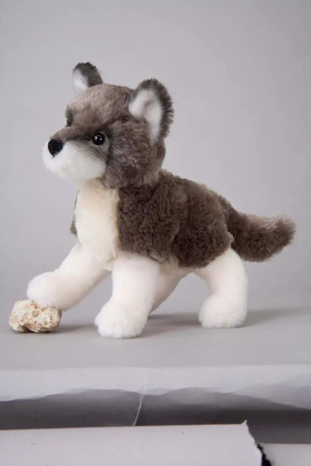 Alt view image 3 of 8 - Ashes Wolf 8" by Douglas Cuddle Toys