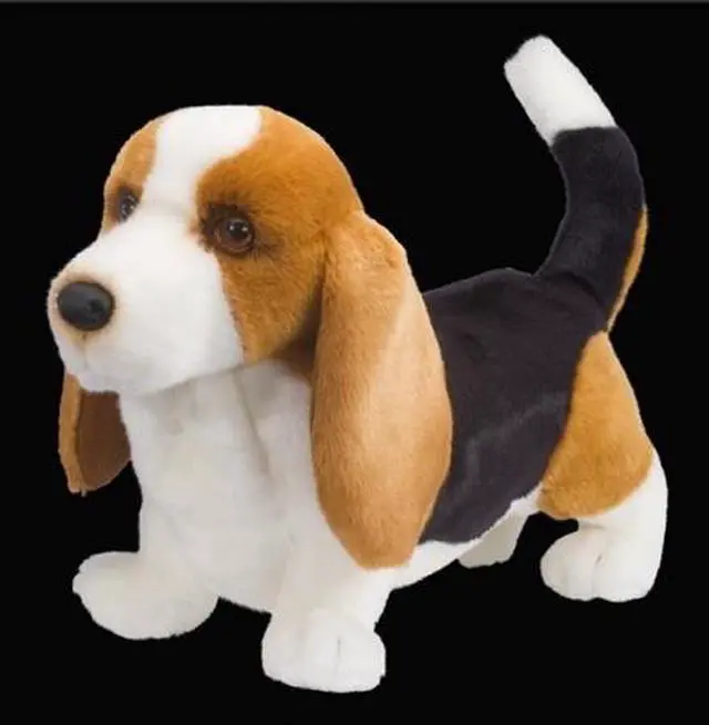 Alt view image 5 of 6 - Harold Basset Hound 14" by Douglas Cuddle Toys
