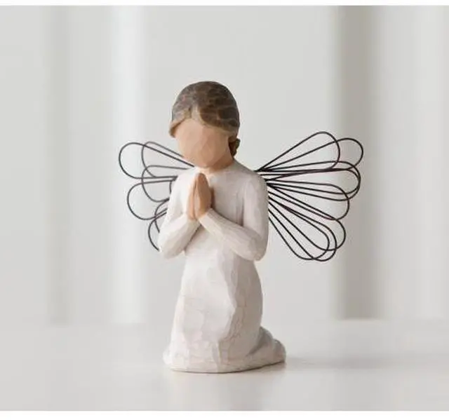 Alt view image 4 of 4 - Willow Tree Figurine - Angel of Prayer