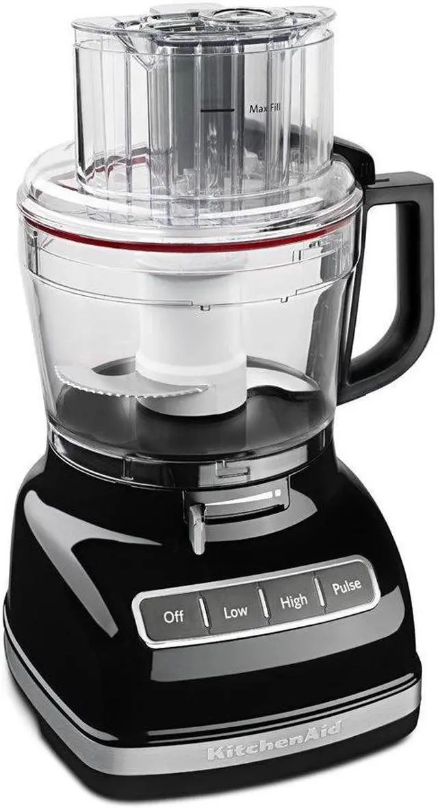 Alt view image 2 of 7 - KitchenAid KFP1466OB 14-Cup Food Processor with Exact Slice System and Dicing Kit - Onyx Black