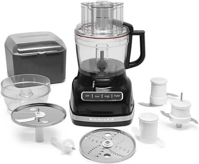 Alt view image 3 of 7 - KitchenAid KFP1466OB 14-Cup Food Processor with Exact Slice System and Dicing Kit - Onyx Black