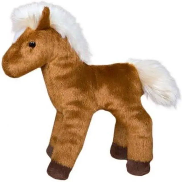 Alt view image 3 of 5 - Mr. Brown Chestnut Horse 8" by Douglas Cuddle Toys