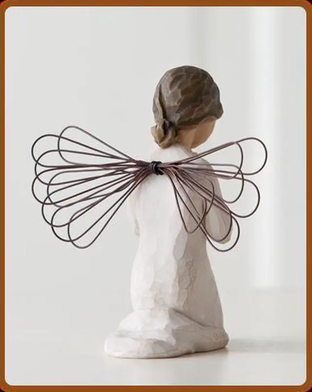 Alt view image 2 of 4 - Willow Tree Figurine - Angel of Prayer