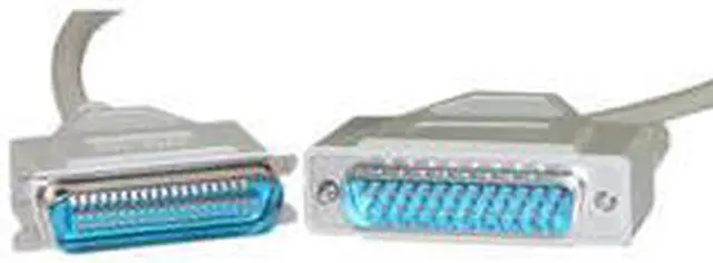 Alt view image 2 of 2 - Cable Wholesale Bidirectional Printer Cable, DB25 Male To Centronics 36 (CN36) Male, Ieee-1284, 18 Twisted Pairs, 6 Foot