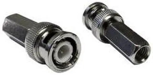 Alt view image 2 of 3 - Cable Wholesale RG6 BNC Male Twist On Connector For RG6 Coaxial Cable