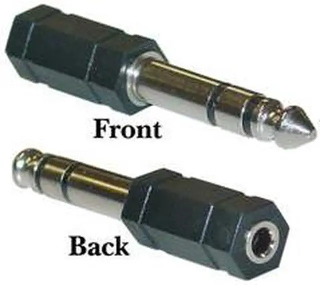 Alt view image 2 of 3 - Cable Wholesale 1/4 inch Stereo Male / 3.5mm Stereo Female Stereo to stereo adapter