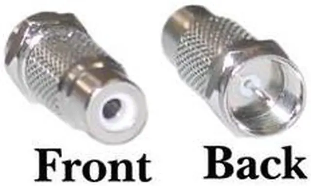 Alt view image 2 of 5 - Cable Wholesale F-Pin Male To RCA Female Adapter
