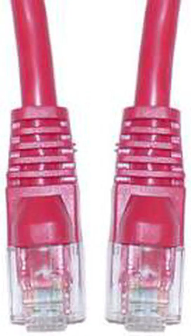 Alt view image 2 of 3 - Cable Wholesale Home Office Electronics Cat5e Red Ethernet Patch Cable Snagless/Molded Boot 4 Foot