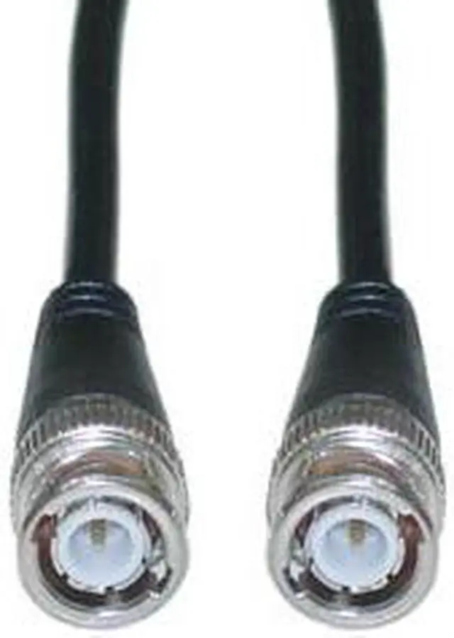 Alt view image 2 of 3 - Cable Wholesale BNC RG58 / AU Coaxial Cable BNC Male Copper Stranded Center conductor Black - 10 ft