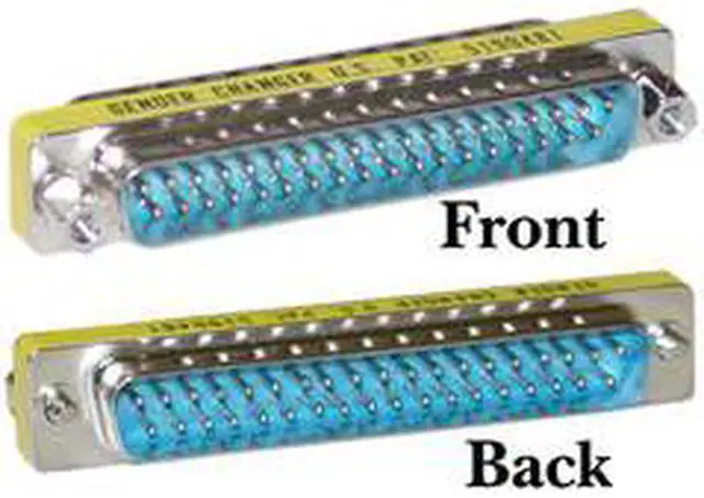 Main image of DB37 Male / DB37 Male, Serial Mini Gender Changer