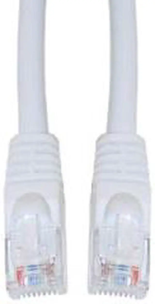 Main image of CAT5E, UTP, with Molded Boot, 350MHz, White, 10 ft
