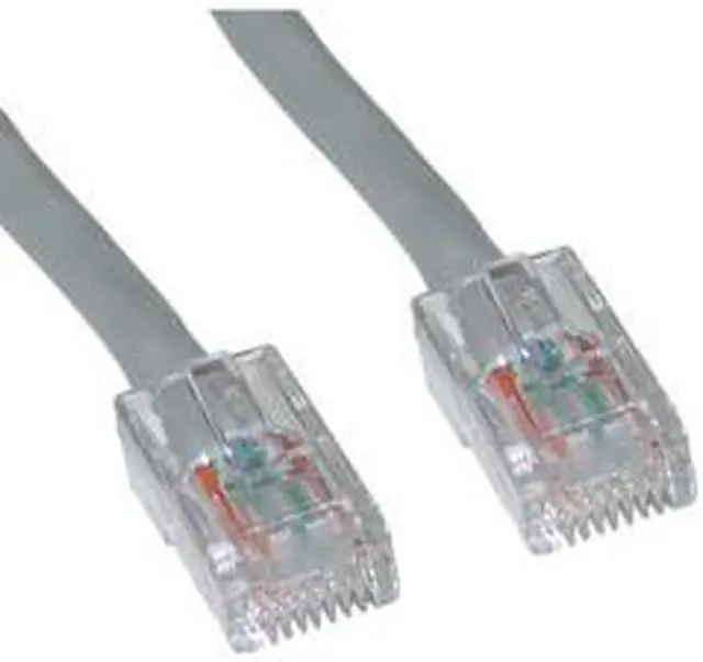 Alt view image 2 of 4 - Cable Wholesale Cat 6 Gray Ethernet Patch Cable, Bootless, 25 Foot