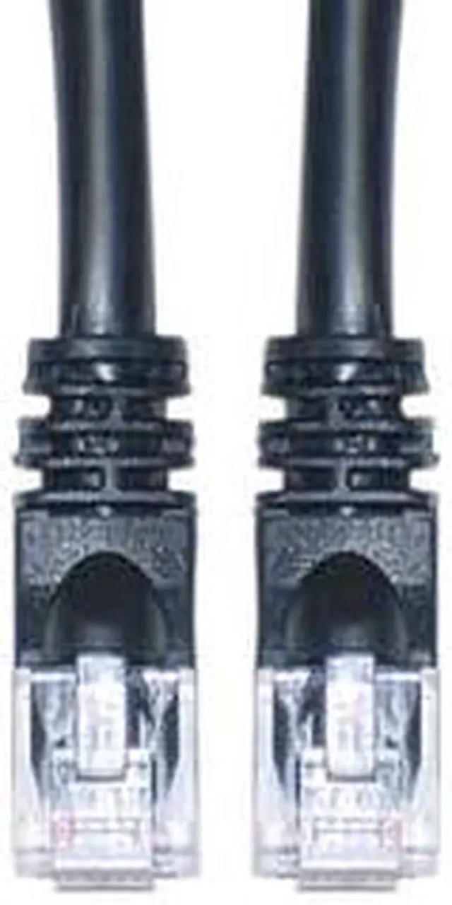 Alt view image 2 of 3 - 35 Foot Cat6 Black UTP Ethernet Patch Cable Snagless Molded Boot