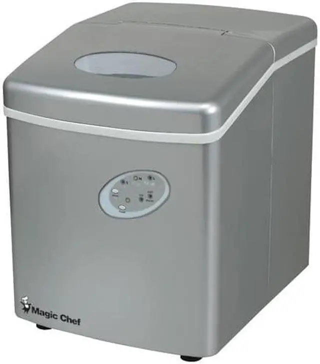 Alt view image 6 of 17 - MAGIC CHEF MCIM22TS 27-lb portable mini ice maker ,silver