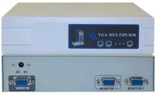 Alt view image 2 of 3 - Cable Wholesale VGA Video Splitter 1 PC to 2 Monitors 400MHZ