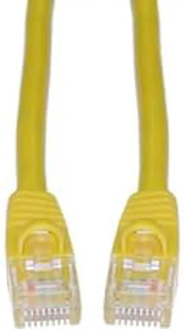 Alt view image 2 of 3 - Cable Wholesale Cat 6a Yellow Ethernet Patch Cable, Snagless / Molded Boot, 500 MHz, 7 foot