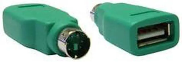 Main image of USB A Female to MiniDin6 (PS/2) Male, Adaptor (Green)