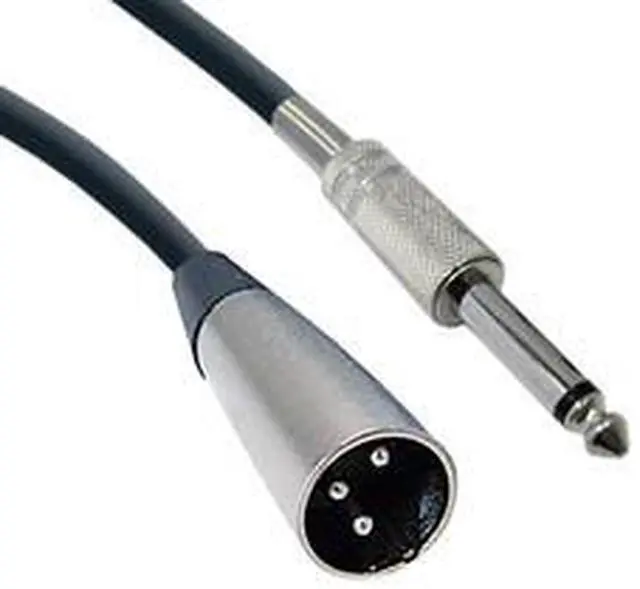 Main image of XLR Male to 1/4 Inch Mono Male Audio Cables, 10ft