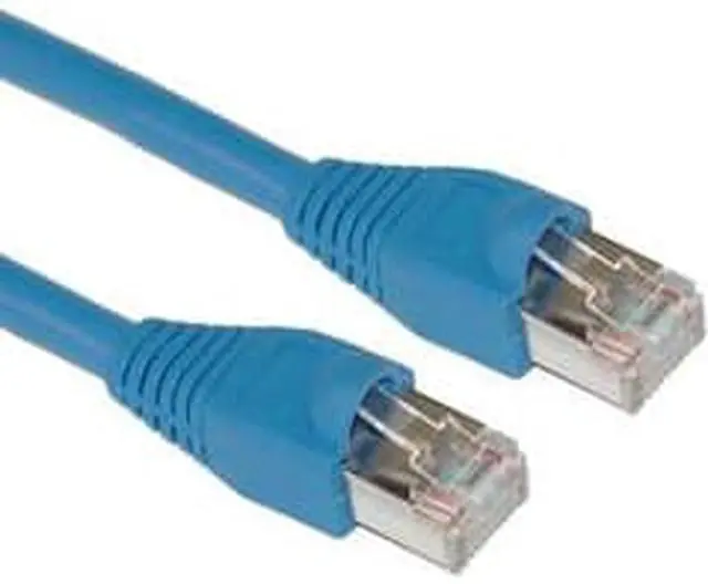 Main image of CAT5E, STP (Shielded), with Molded Boot, 350MHz, Blue, 1 ft