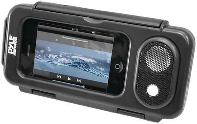 Alt view image 7 of 10 - Surf Sound Play Universal Waterproof iPod, iPhone4 & iPhone5 MP3 Player & Smartphone Portable Speaker & Case (Color Black)