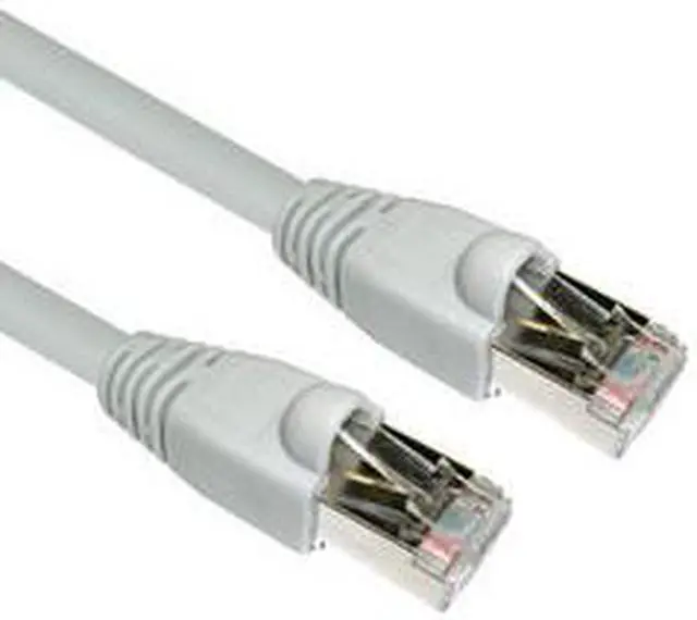 Alt view image 2 of 3 - Shielded Cat6a Ethernet Patch Cable, Snagless/Molded Boot, 500 MHz, 7 foot - Gray