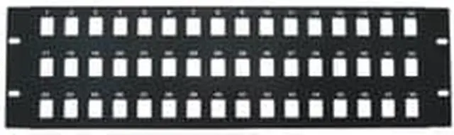 Alt view image 2 of 4 - Cable Wholesale Rackmount 48 Port Blank Keystone Patch Panel, 3U